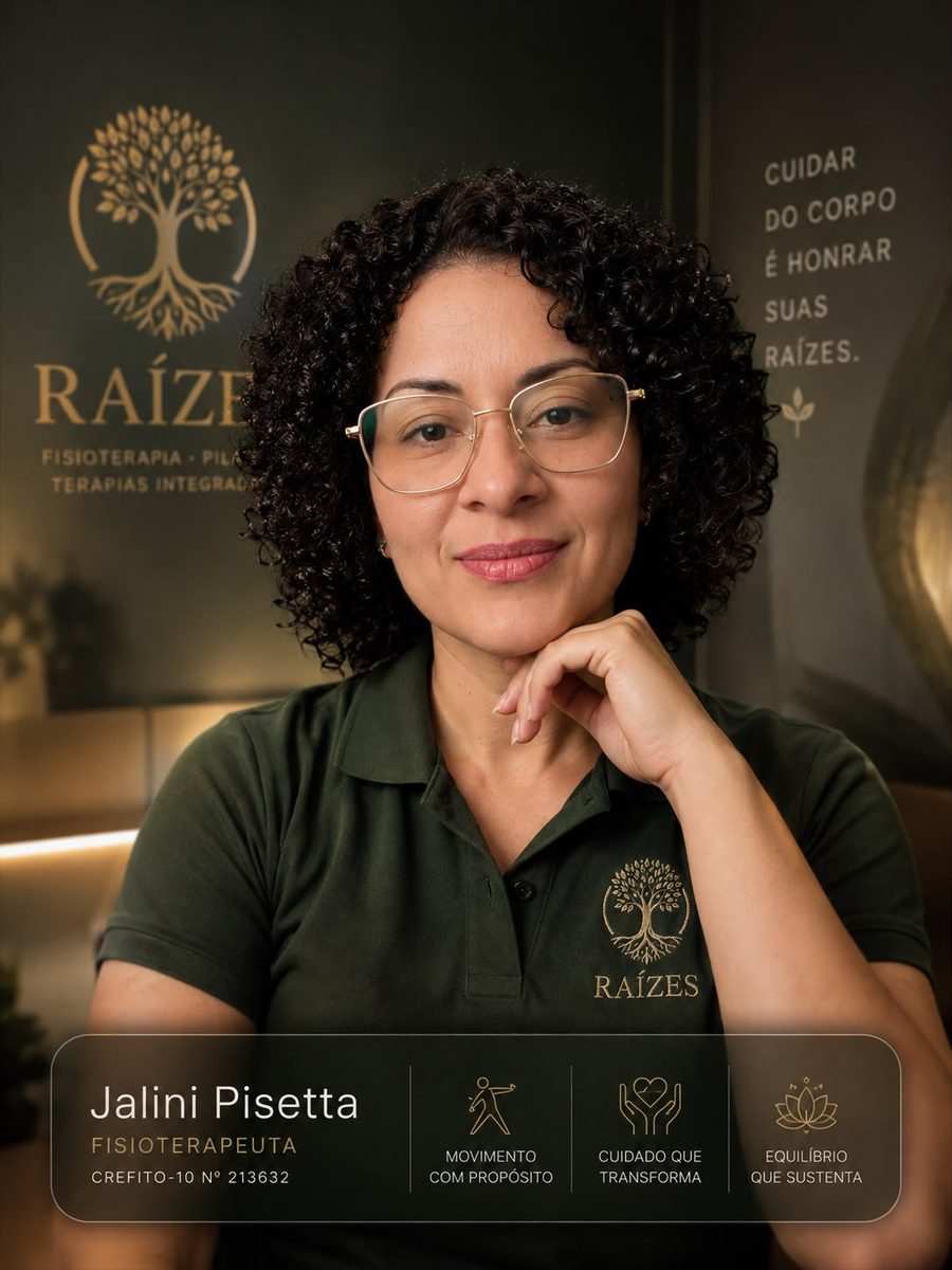 Jalini Pisetta, fisioterapeuta responsável pelo Raízes
